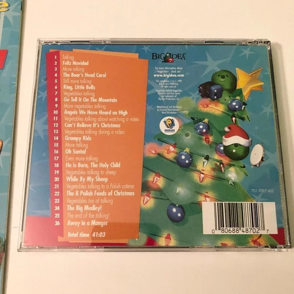 Veggie Tales A Very Veggie  Christmas CD Christmas Album And Activity Book - Picture 8 of 16